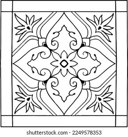 
Mandala Pattern for Coloring and Decorating Illustrated by Art By Uncle 216