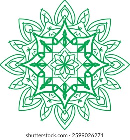 Mandala pattern Coloring page Art wallpaper design, tile pattern, greeting card, sticker, lace and tattoo. decoration for interior design.