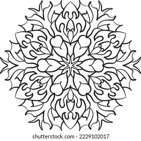 mandala pattern coloring relaxing meditation colorful decoration