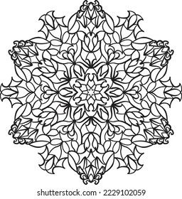 mandala pattern coloring relaxing meditation colorful decoration