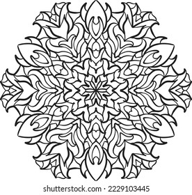 mandala pattern coloring relaxing meditation colorful decoration