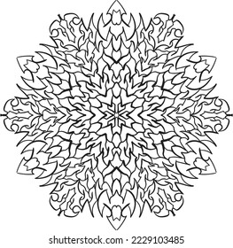 mandala pattern coloring relaxing meditation colorful decoration