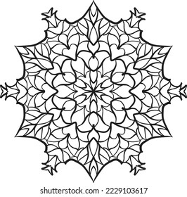 mandala pattern coloring relaxing meditation colorful decoration