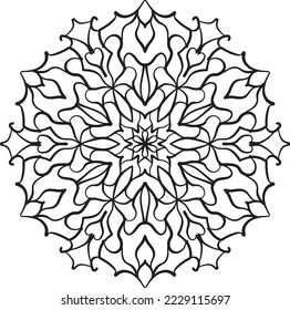 mandala pattern coloring relaxing meditation colorful decoration