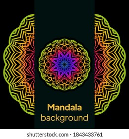 mandala pattern Decoration in oriental, Indian style. vector illustration