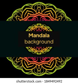 decoración mandala de estilo oriental, indio. ilustración vectorial
