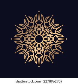 Mandala pattern design background premium vector