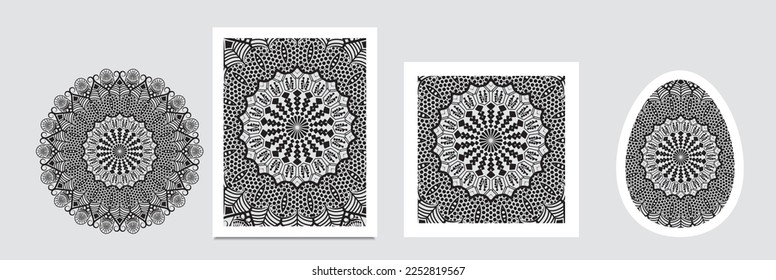 mandala pattern design for background, scarf pattern texture for print on cloth, cover photo, website, mandala decoration