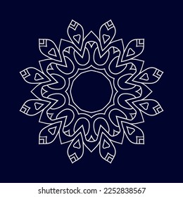 Mandala pattern design background vector illustration