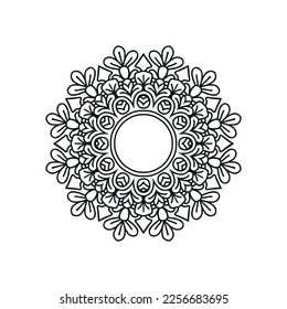 Mandala pattern design background vector illustration