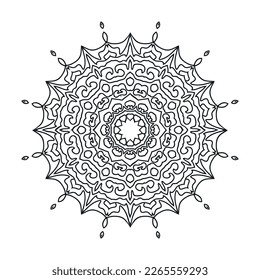 Mandala pattern design background vector illustration
