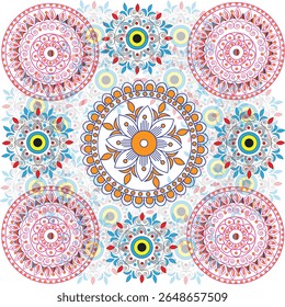 The mandala pattern design is a captivating fusion of symmetry, spirituality, and intricate artistry. 