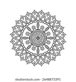 Mandala pattern design on white background
