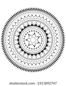 mandala pattern design, vector best illustration design.