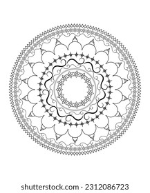 mandala pattern design, vector best illustration design.