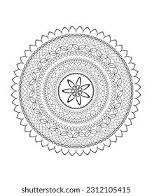 mandala pattern design, vector best illustration design.