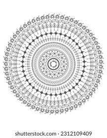 mandala pattern design, vector best illustration design.
