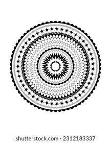 mandala pattern design, vector best illustration design.