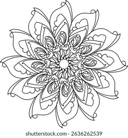 mandala pattern design vector illustration