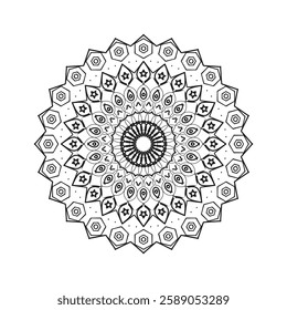 mandala pattern design vector template 