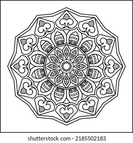 Mandala pattern is designed for coloring book, wallpaper, t- shirt, tile, sticker, lace,tattoo, book cover, phone case and also can be used where do you want.