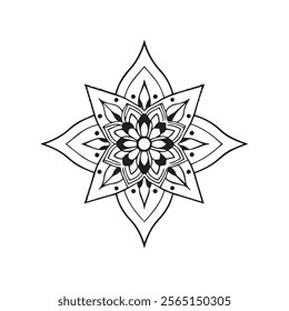 Mandala Pattern Designs,Mehndi style. Decorative pattern in oriental style. Coloring book page.