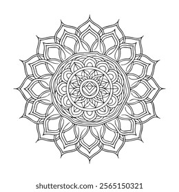 Mandala Pattern Designs,Mehndi style. Decorative pattern in oriental style. Coloring book page.