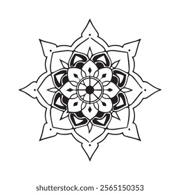 Mandala Pattern Designs,Mehndi style. Decorative pattern in oriental style. Coloring book page.