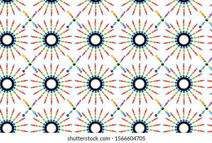 Mandala Pattern Emotional therapy for people of all ages From children to adults Alleged to be a treatment for stress, create concentration and make the mind  feel refreshed and relaxed.