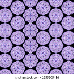 Patrón de Mandala diseño de tela de impresión interminable impresión digital, fondo de dibujo de mandala floral