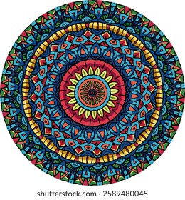 Mandala Pattern with Floral shape