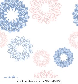 Mandala pattern. Hand drawn ethnic decorative texture vector illustration eps 10 for your design. 
