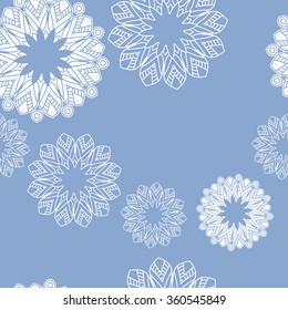 Mandala pattern. Hand drawn ethnic decorative texture vector illustration eps 10 for your design. 