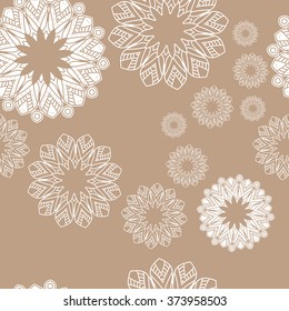 Mandala pattern. Hand drawn ethnic decorative texture vector illustration eps 10 for your design. 