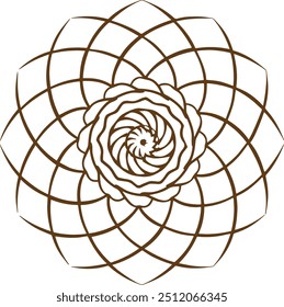 Mandala pattern or Henna, Mehndi, tattoo, decoration. Decorative frame ornament in ethnic oriental style. Coloring book page.