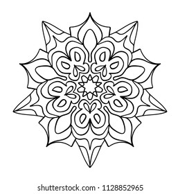 mandala pattern illustration vector coloring book