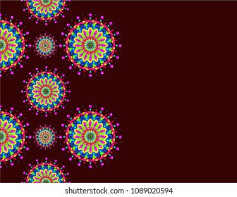 Mandala pattern isolated