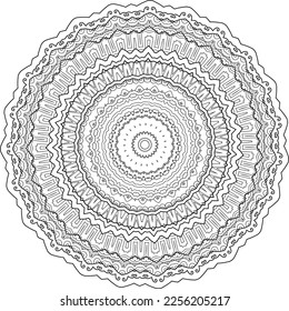 Mandala, a pattern for meditation. Vector file for designs.