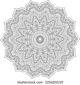 Mandala, a pattern for meditation. Vector file for designs.