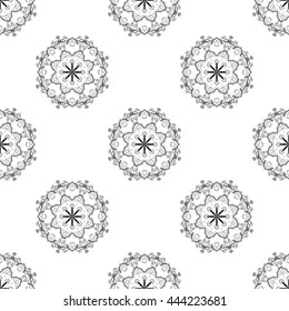 Mandala pattern. A mesmerizing pattern that catches the eye. Oriental, Indian motifs, magical pattern.
