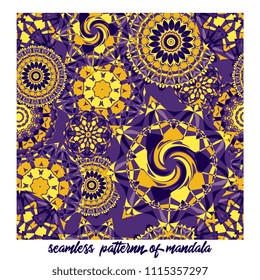mandala pattern on purple