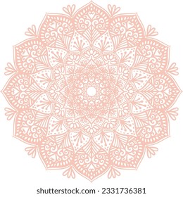 Mandala-Muster-Ornament islamic elegante nackt Farbe