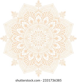patrón de mandala ornamento color islamal elegante desnudo