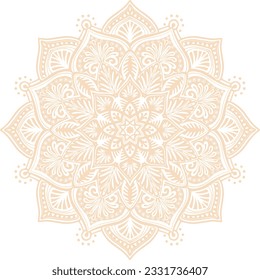 Mandala-Muster-Ornament islamic elegante nackt Farbe