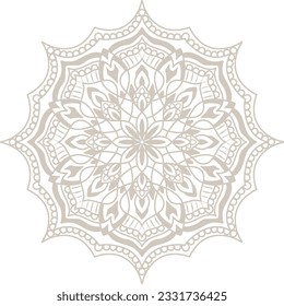 Mandala-Muster-Ornament islamic elegante nackt Farbe