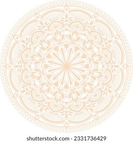 patrón de mandala ornamento color islamal elegante desnudo