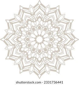 Mandala-Muster-Ornament islamic elegante nackt Farbe