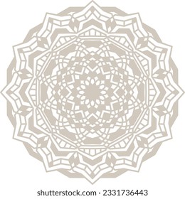 mandala pattern ornament islamic elegant nude color