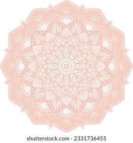 mandala pattern ornament islamic elegant nude color