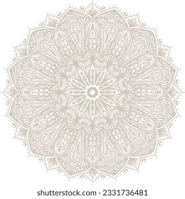 patrón de mandala ornamento color islamal elegante desnudo